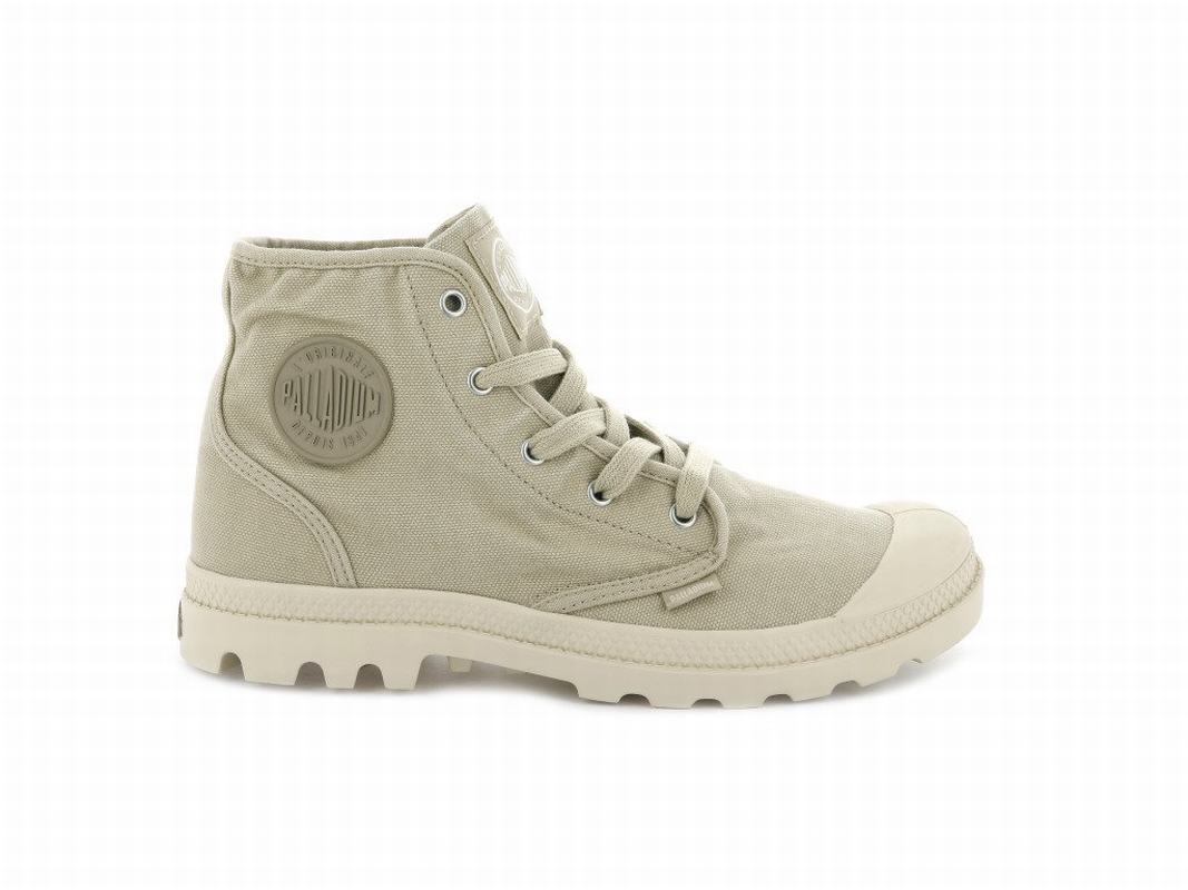 Palladium Pampa Hi Womens Boots Green/Grey Australia [CQMHNV-042]